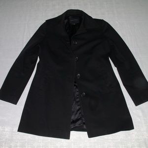 BANANA REPUBLIC WOMEN'S SMALL BLACK OVER COAT